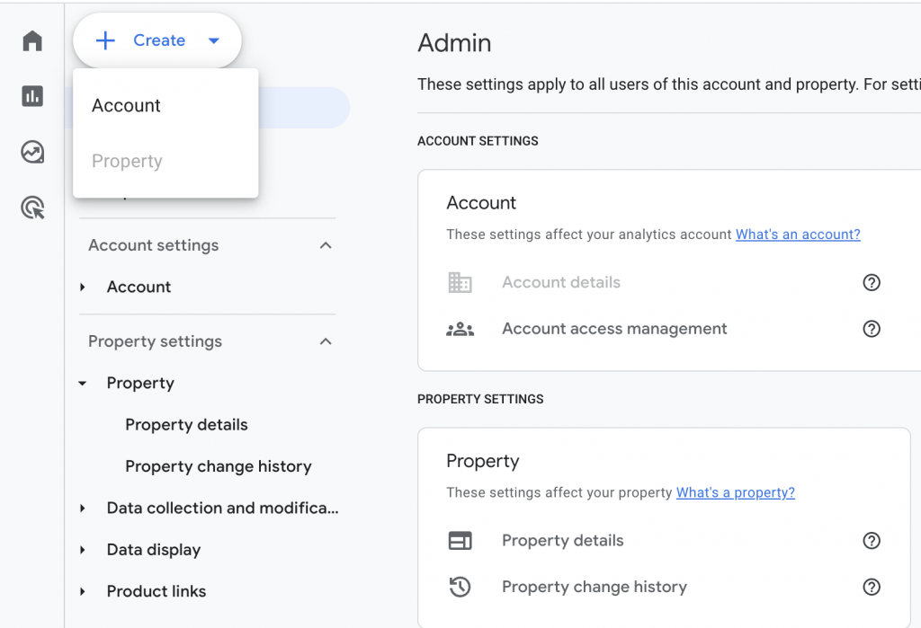 google analytics account